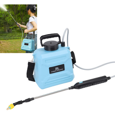 Pulvérisateur Électrique 5L Haute Performance avec Autonomie Longue et Lance Retractable pour Gardenage Weeding Blue (1/5)