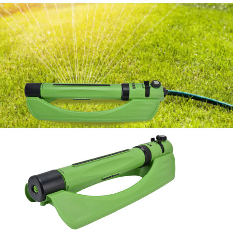 Arroseur Oscillant polyvalent pour Pelouse et Jardins 3 modes de jets (6,12,19 trous) Anti-bourrage & Surface jusqu'à 270 m² Matériau plastique durable 49.5cm (1/5)