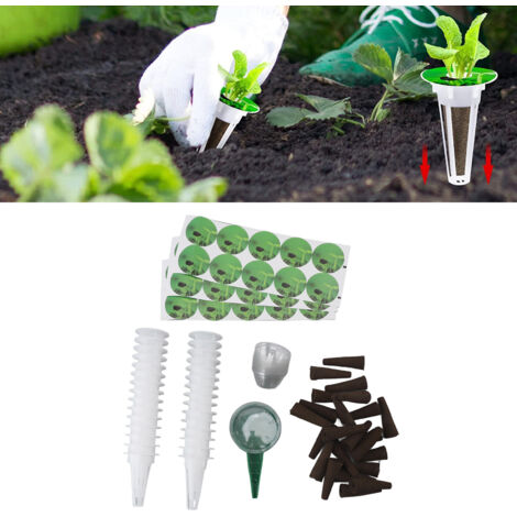 Kit Hydroponique 30 Unités - Pods, Paniers, Dômes et Éponges de Culture Sans Sol - Dispensateur et Étiquettes Inclus (1/5)