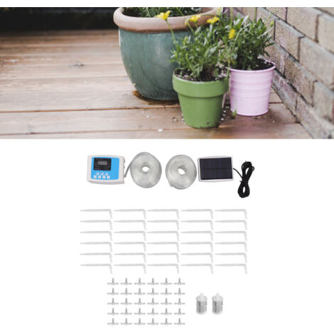 Kit d'arrosage automatique robinet intelligent jardins batterie lithium ABS 66 accessories (1/5)