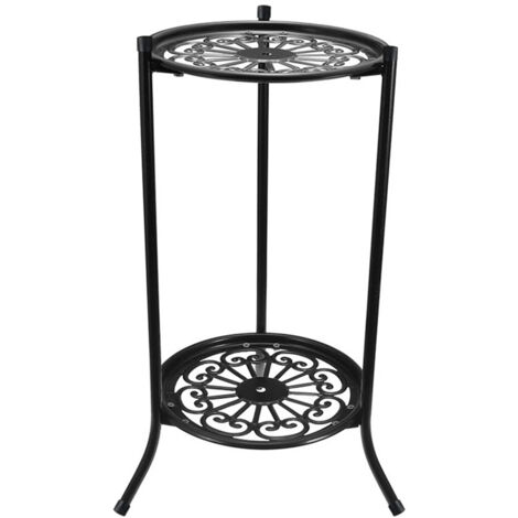 Support de Pot de Fleurs Métal Noir - Porte 1 Pot - Support Mur/Cadre à Plantes d'Intérieur/Espace Maison/Salon/Balcon/Cuisine - Hauteur 50cm - Sans Marque