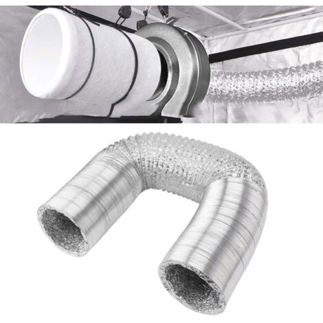 Gaine Flexible de Ventilation HVAC 6in 4 Épaisseurs Aluminium-PVC Anti-feu pour Dryer/Vente 10m/33ft avec 2 Attaches (1/5)