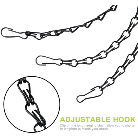 Chaîne de Suspension - Mano Metal - Chaîne de Suspension Extérieure - Chaîne Anti-UV pour Boule à Plantes, Cage à Oiseaux, Lanternes, Ornements (1/5)
