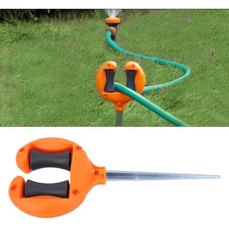 Guide de Tuyau de Jardin ABS 2 Pièces avec Rouleaux et Piquet de Support pour Protection des Plantes, Taille 27x12cm (1/5)