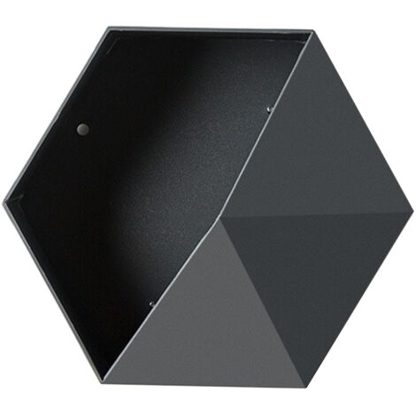 Pot Multifonctionnel pour Fleurs - Support mural polyvalent, design géométrique INS, porte-outils simple, boîte de rangement nordique, gris moderne (1/5)