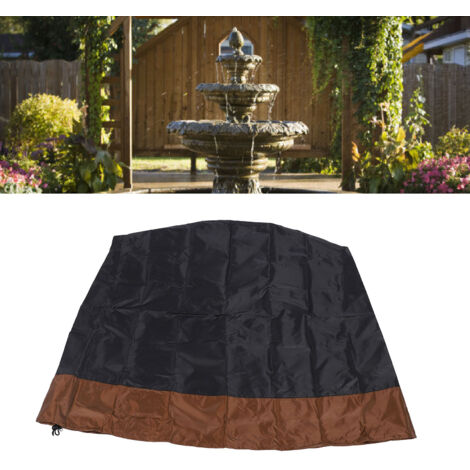Housse pour Fontaine de Jardin 420D Revêtement Argenté Imperméable et Anti-UV, Housse Protecteur pour Fontaine et Bain d'Oiseaux, Élimine la Pollution, Design Bicolore, Facile à Stocker (1/5)