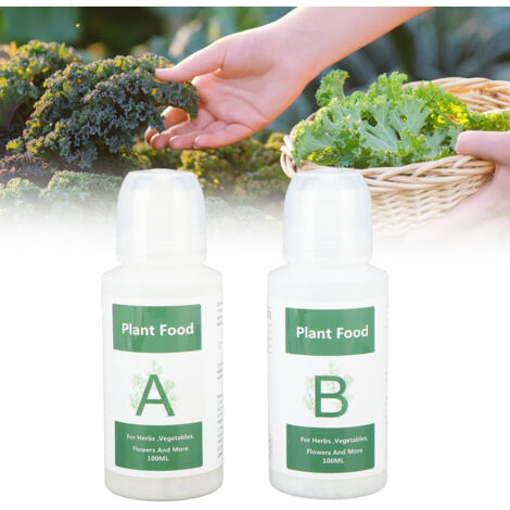 Alimentation Hydroponique Essential pour Cultures Sous Serre [Kit Nutriments A+B 2x200ml - Soins Plantes Vertes & Fruits] (1/5)