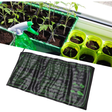 Tapis chauffant pour semis et germination de plantes - Tapis chauffant imperméable et flexible 50x25.5cm - Pour horticulture et jardin avec prise AU 220‑240V (1/5)