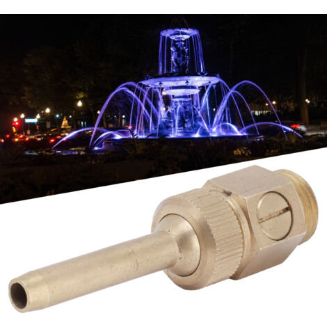 Buse de Fontaine en Cuivre Adaptable avec Valve et Jet Directionnel, G1 DN25, Matériel de Qualité pour Jardins et Parcs (1/5)