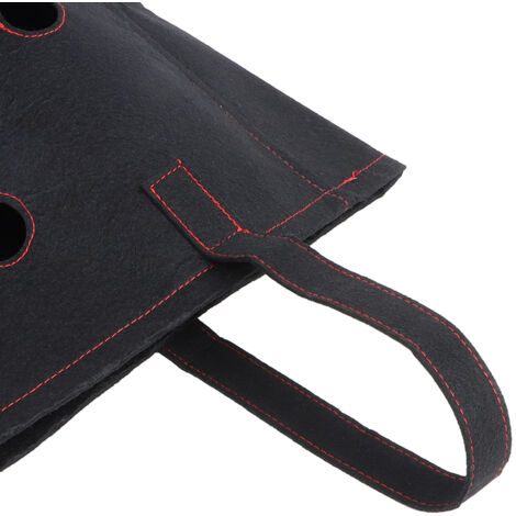 Sac de Culture en Felt pour Potager - 22cm Diamètre Noir - Respirant et Imperméable (1/5)