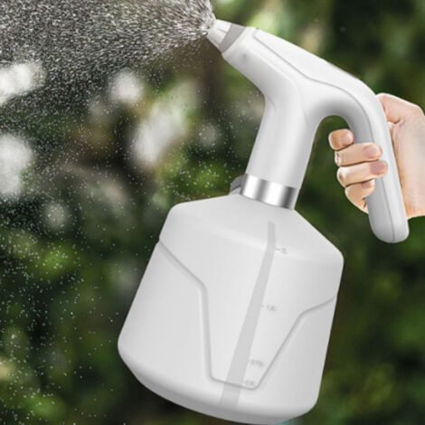 Pulvérisateur Electrique pour Plantes Capacité Grand Capacité Rechargeable Mini Automatique Mister pour Outil de Jardinerie Blanc ABS HDPE Lithium 18650 2000 MAh 480g