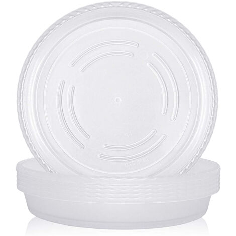 Soucoupe de pot PP D - Diamètre 18 cm - transparent - lot de 10 - protège contre l'humidité et faciles à nettoyer (1/5)