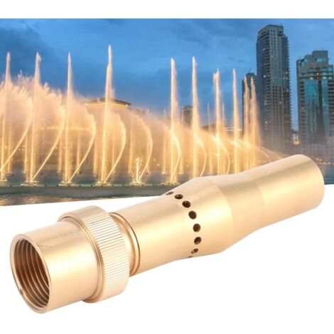 Tête de Fontaine Multi-Orifices Bubbling en Cuivre, Connexion Femelle G1 32mm pour Jardins et Bassins (1/5)