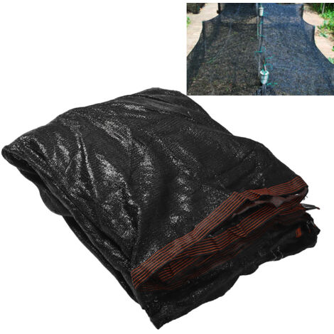 Filet Ombre Solaire Noir Protection UV Respirant Polyéthylène 6x5m pour Serre Balcon Terrasse (1/5)