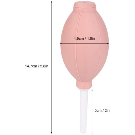 Souffleur de poussière TPE Rose pour plantes, cameras, appareils électroniques (14.7cm) (1/5)