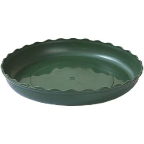 Soucoupe pour Pots de Fleurs - Set de 5 en Plastique PP Rigide, Dimensions Multiples avec Rainures pour Aération, pour Décor Maison et Jardin (1/5)