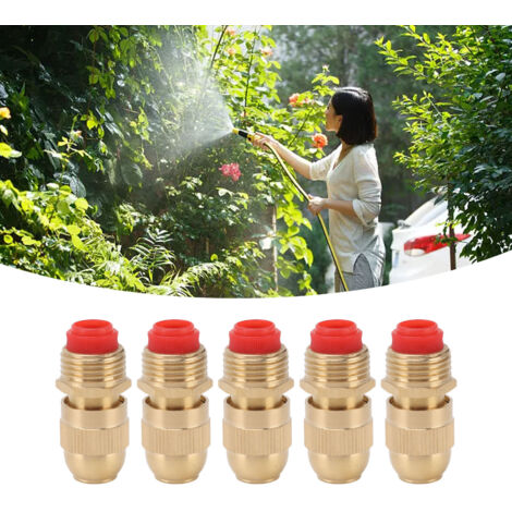 Buse d'arrosage G1/2 cuivre - Lot de 10 pièces avec tête pulvérisation réglable 360° (1/5)