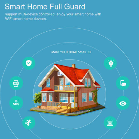 SIRENNE WIFI D'Alerte Intelligente NEO - Sensor 3IN1 Température et Humidité, 100dB, 18 Sonneries, Compatible Alexa et Google Home (1/5)