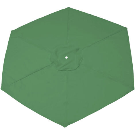 Voile de Remplacement pour Parapluie - Polyester - Diamètre 193cm - Vent de ventilation - Noir Vert Blanc Marron - 1 x Tissu Ombre