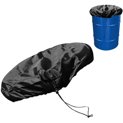 Housse de protection pour tambour industriel [Couverture Tambour] – Oxford tissé imperméable UV – 65x10 cm – Noir – 1 couverture incluse (1/5)