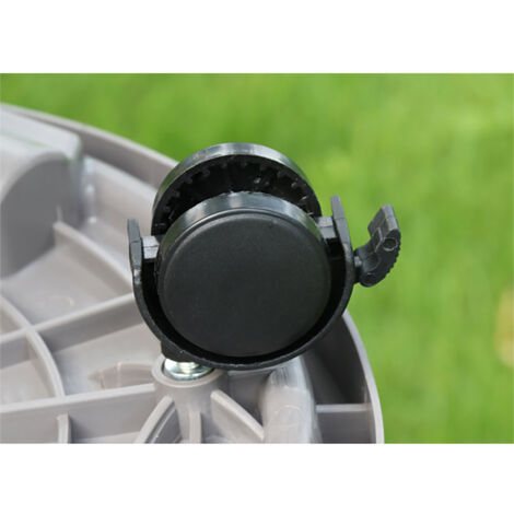 Plateau de pot roulant avec chassis circulaire – Plateau mobile renforcé ABS pour plantes – 260 Gris – Plateau waterproof avec roues et serrure (1/5)