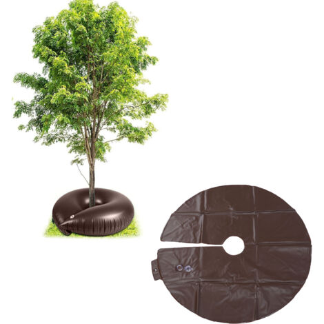 Système d'irrigation goutte à goutte pour arbres Anneau à eau PVC 15 gallons 35.4 inch Sac de plantation réutilisable pour jardins (1/5)