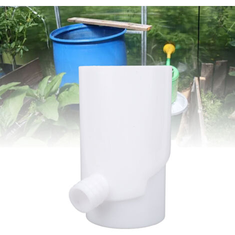 Dévidoir de Collecte de Pluie, Dévidoir Circulaire 10 cm Blanc pour Systèmes d'Irrigation et Aquariums (1/5)