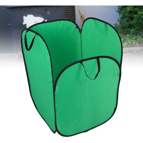 Sac de collecte de feuilles portable 2XL feuilles avec sac de stockage et 4 clous en fil d'acier, 578g matériaux 300D polyester + fil d'acier, sac pliable (1/5)