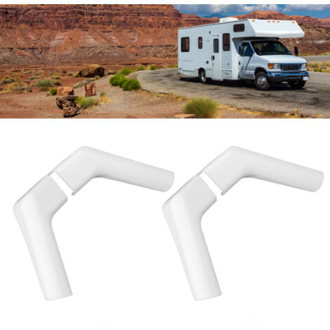 Écoulements Gouttière pour Camping-Car Plastique Résistant Intempéries [Modèle: RVS-GT-LR] Set de 2 (Gauche/Droite) pour Toiture Caravane-Tente-Serre