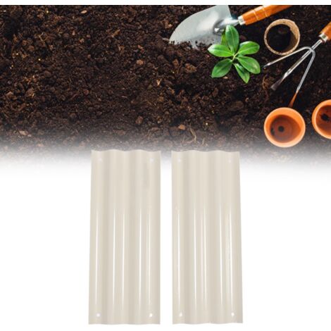 Kit de jardin surélevé stable et durable avec bordures sécurisées et métal épaissi pour fruits, légumes et fleurs en blanc ivoire (1/5)