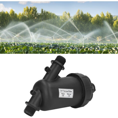 Filtre d'Irrigation À Mailles 120 Mesh G3/4 Thread Masculin Pour Système Drip Agricole Et Jardin