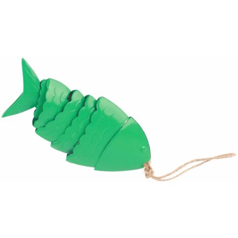 Carillon à Vent Métallique Artisanal Koi Fish Wind Chime Décor Éolien Porche Cour Jardin Multi-Couleurs (150g, Green/Yellow/Red) (1/5)