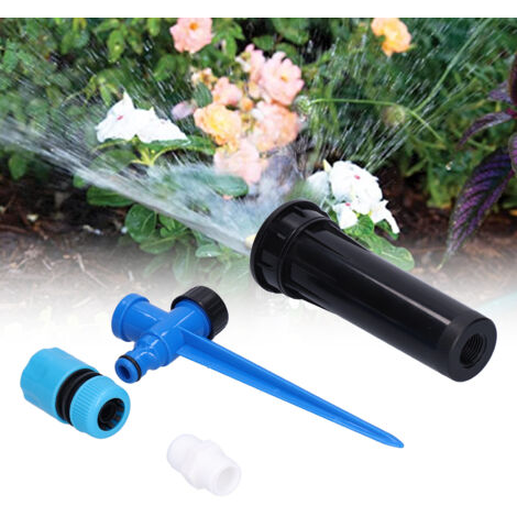 [Arroseur Rotatif] Système d'Irrigation 360° Automatique avec Embout G1/2, Lance à Insertion Terrestre, ABS, 35.5cm (1/5)