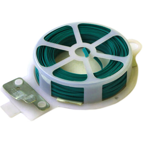 Fil de Ligature Plastifié pour Plantes - Support Solide pour Fleurs, Arbustes, Vignes - 30m/20m/50m Noir/Blanc/Vert - 45g/60g/85g - 1 Pièce