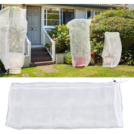 Filet de Protection pour Plantes avec Cordon - Polyéthylène 60 Mesh - 120x180cm - Pour Tomates, Arbustes, Fruits et Arbres (1/5)