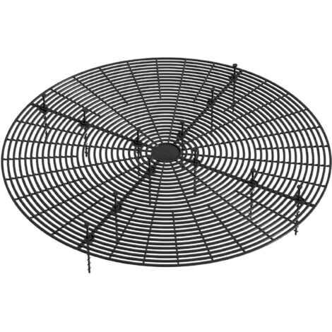 Grille de Protection pour Pots de Fleurs Plastique, Diamètre 52/30/19cm, Fixation Profonde avec Clou Anti-Slide