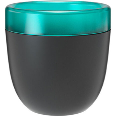 Pot de fleur auto-arrosant double pot + Plastique + 7x11.5cm + Noir et blanc + 1x (1/5)