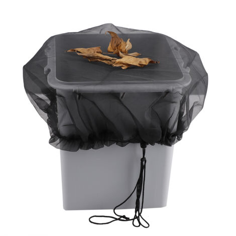 Couvercle anti-mousse PE filet pour tonneau d'eau diamètre 95 cm avec cordon ajustable - 1 pièce (1/3)