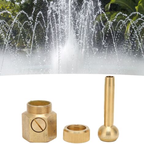 Fontaine Brass Réglable Tête de Pulvérisation DN25 DN32mm avec Valve pour Bassins [Brass Adjustable Fountain Nozzle for Pond DN25 DN32mm] (1/5)