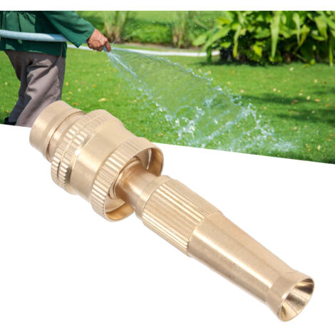 Lance pour tuyau d'eau G1/2 filetage interne résistant à haute pression Diamètre de sortie 15mm Jet ajustable Spray Lance de tuyau avec accessoire de connexion rapide (1/5)