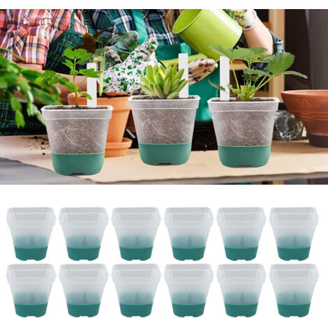 Pot de Culture 12 Pièces Récupérables avec Base Souple Silicone et 12 Étiquettes pour Plantes (1/5)