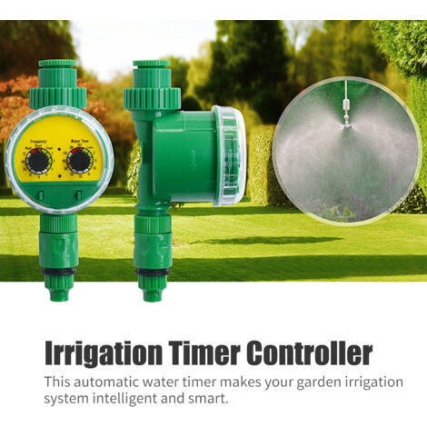 Programmable Timer Controller Garden Irrigation Electronic Automatic Watering Timer ABS Waterproof Green IP65 (1/5)