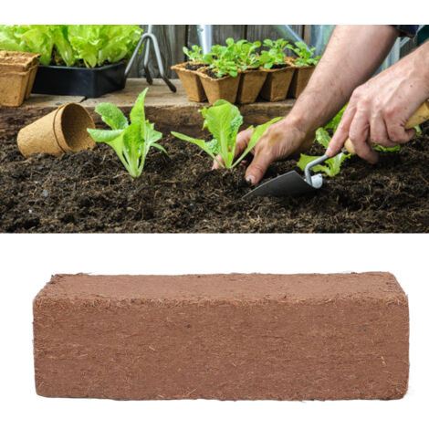 [Galet de Coco Compressé] Naturel [650g 20.5x10.5x5.5cm] Amendement Horticole (1/5)