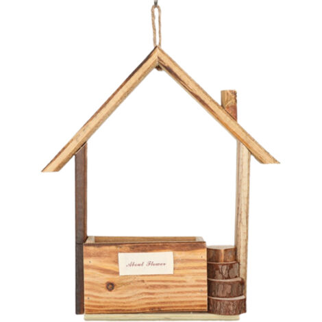 Pot de Fleurs en Bois Stand Inclus Table Intérieur Déco Maison Jardinière pour Succulentes (1/5)