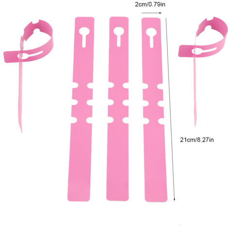 [Étiquettes Jardin] PVC 100 Pièces Étiquettes Plantation Suspendues, Blanche/Bleue/Rose, 21 x 2cm (1/5)
