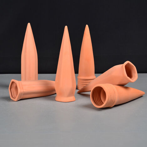 Pic d'arrosage automatique Plante Céramique + Kit 1 set pointes Autonomie jardin Vacances pot Mode infiltration humidité permanente Optimisé Terrains-Eco Pour Plantes vertes aromatiques (1/5)