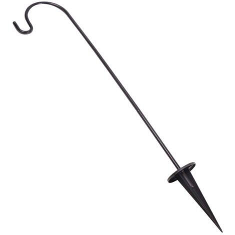 Garden Accessory - Garden Hook in Iron - Height 74cm - Black Color - 1 HookPackage (1/5)