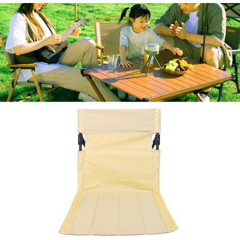 Chaise de sol pliable et réglable pour plage, camping et pêche - Support dorsal ajustable, cadre aluminium, tissé en Oxford 600D, 690g, portable - Chaise de plage avec housse de rangement