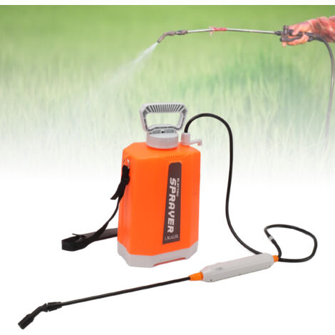 Pulvérisateur Électrique pour Jardins avec 3 Buses de Pulvérisation à Fixation Épaule, Capacité 2400mAh, Dimensions 41.5cm, Orange. (1/5)