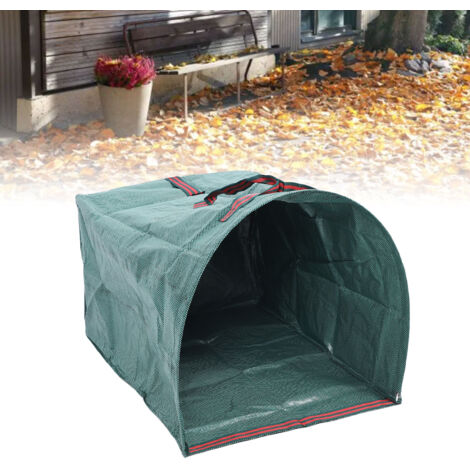 Sacs de jardin à pousser Sac type ramasse-feuilles réutilisable Collecteur feuilles et déchets pelouse capacité 270L dimensions 105x56x43cm PP résistant lavable (1/5)